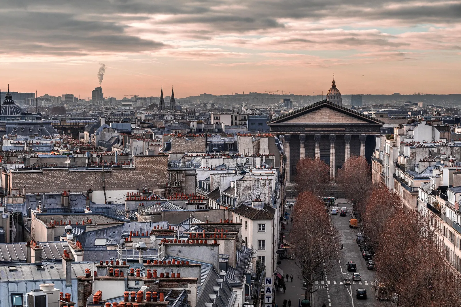 La Madeleine et les toits de Paris, à deux pas de la rue Pasquier